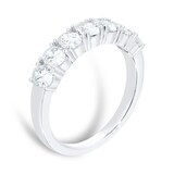 Mappin&Webb Platinum 1.00ct Diamond Oval Cut Half Eternity Ring