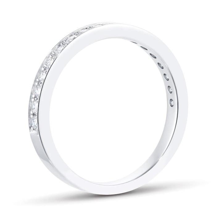 Goldsmiths 18ct White Gold 0.30ct Diamond Channel Set Eternity Ring