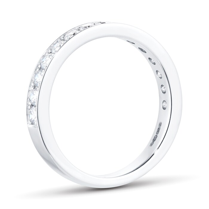 Goldsmiths 18ct White Gold 0.50ct Diamond Channel Set Eternity Ring