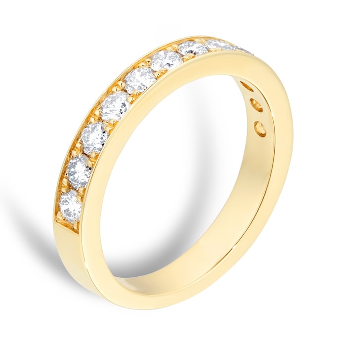Goldsmiths 18ct Yellow Gold 0.80ct Diamond Channel Set Eternity Ring