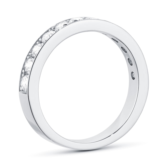 Goldsmiths 18ct White Gold 0.80ct Diamond Channel Set Eternity Ring