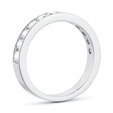 Goldsmiths 18ct White Gold 0.80ct Diamond Channel Set Eternity Ring - Ring Size K
