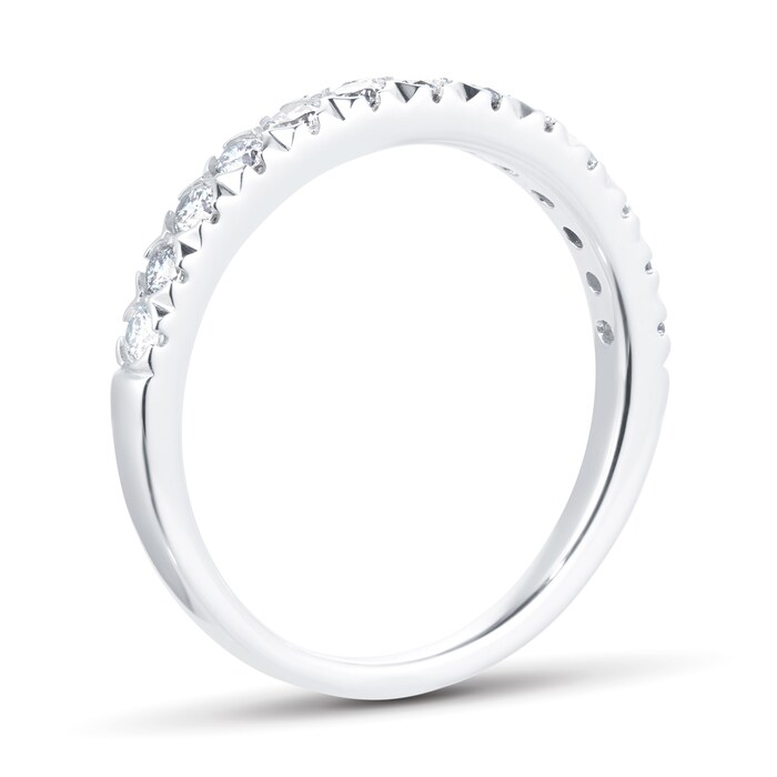 Goldsmiths 18ct White Gold 0.50ct Diamond Claw Set Eternity Ring