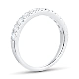 Goldsmiths 18ct White Gold 0.75ct Diamond Claw Set Eternity Ring