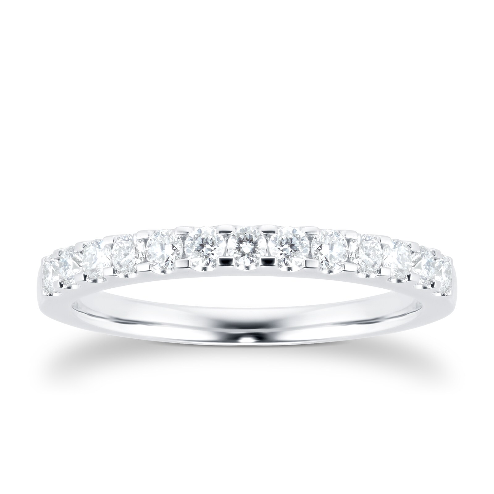 Goldsmiths Platinum 0.35ct Goldsmiths Brightest Diamond Claw Set Eternity Ring Goldsmiths Platinum 0.35ct Goldsmiths Brightest Diamond Claw Set Eternity Ring