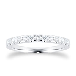 06506590 - Platinum 0.35ct Diamond Claw Set Eternity Ring
