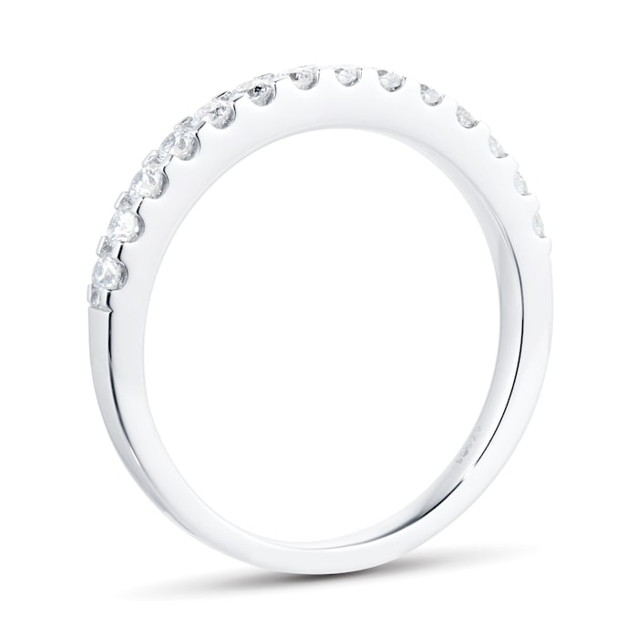 Goldsmiths Platinum 0.35ct Goldsmiths Brightest Diamond Claw Set Eternity Ring