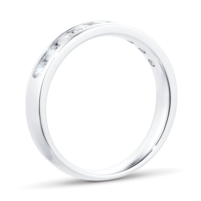 Goldsmiths 18ct White Gold 0.50ct Channel Set Eternity Ring