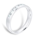 Goldsmiths 18ct White Gold 0.50ct Channel Set Eternity Ring