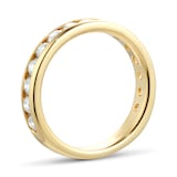 Goldsmiths 18ct Yellow Gold 0.80cttw Channel Set Eternity Ring