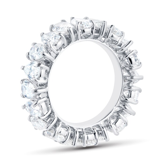 Mappin & Webb 18ct White Gold 6.33ct Pear Cut Diamond Eternity Ring