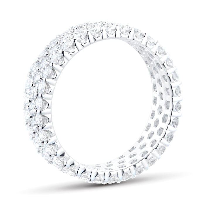 Mappin & Webb 18ct White Gold 2.70ct Diamond Full Eternity Ring