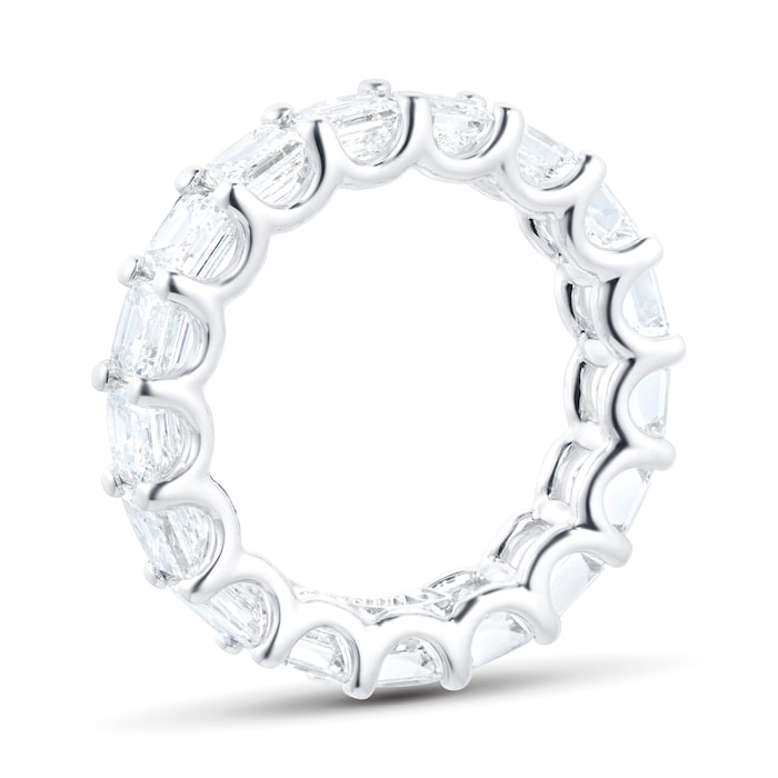 Mappin & Webb 18ct White Gold 4.53ct Diamond Full Eternity Ring - Ring Size J