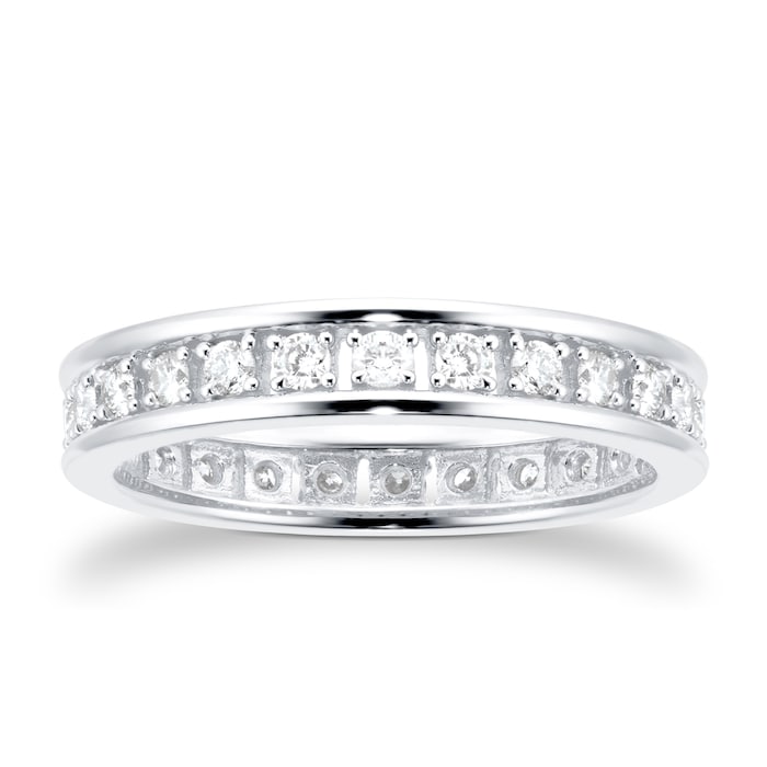 Goldsmiths 18ct White Gold 0.50ct Diamond Eternity Ring