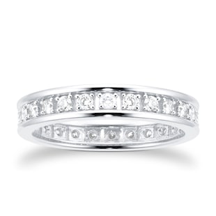 Goldsmiths 18ct White Gold 0.50ct Diamond Eternity Ring