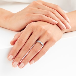 Goldsmiths 18ct White Gold 0.50ct Diamond Eternity Ring