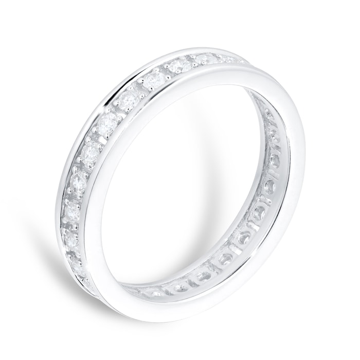 Goldsmiths 18ct White Gold 0.50ct Diamond Eternity Ring