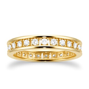 Goldsmiths 18ct Yellow 0.50ct Diamond Full Eternity Ring