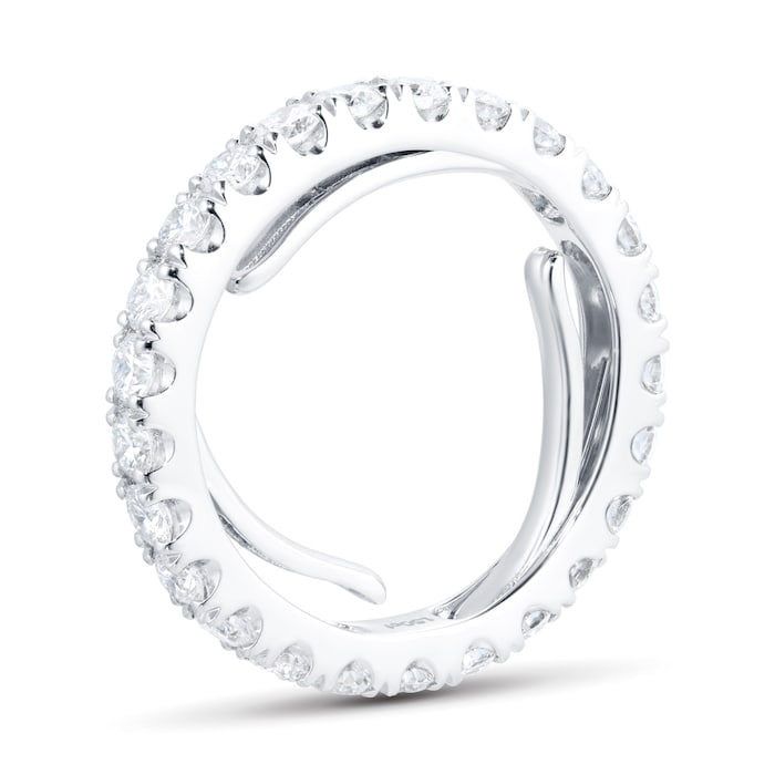 Goldsmiths Platinum Adjustable 1.50cttw Diamond Full Eternity Ring
