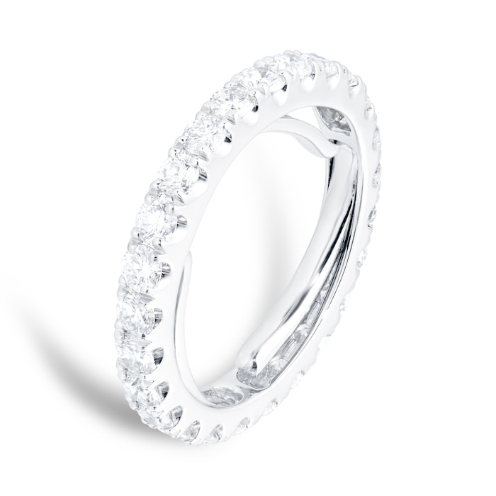 Goldsmiths Platinum Adjustable 1.50cttw Diamond Full Eternity Ring