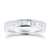 Goldsmiths Platinum 1.00cttw Diamond  Dot Dash Eternity Ring