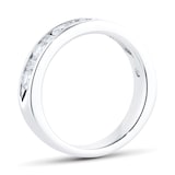 Goldsmiths Platinum 1.00cttw Diamond  Dot Dash Eternity Ring