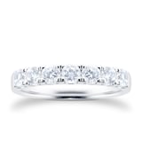 Goldsmiths Platinum 1.00cttw 7 Stone Eternity Ring