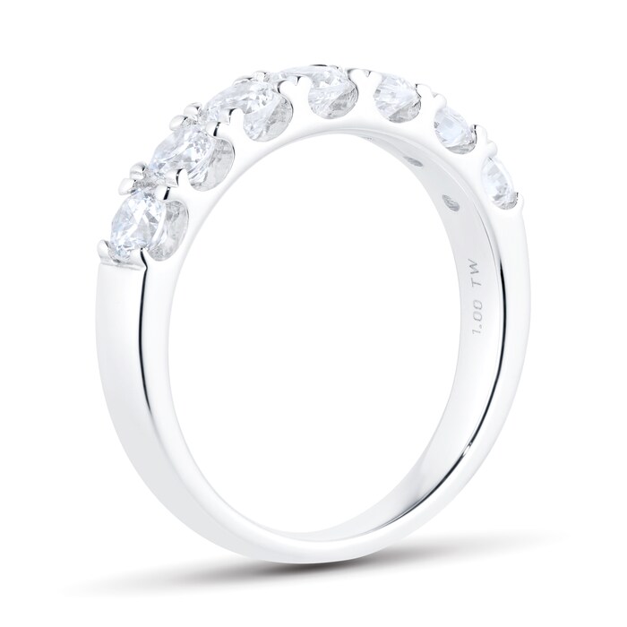 Goldsmiths Platinum 1.00cttw 7 Stone Eternity Ring