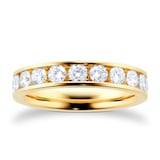 Goldsmiths 18ct Yellow Gold 1.50cttw Channel Eternity Ring