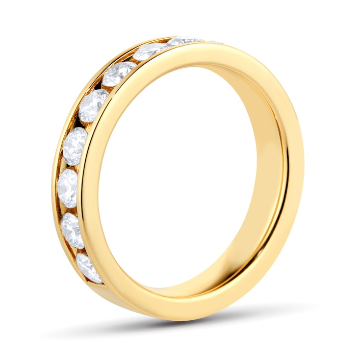 Goldsmiths 18ct Yellow Gold 1.50cttw Channel Eternity Ring