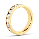 Goldsmiths 18ct Yellow Gold 1.50cttw Channel Eternity Ring