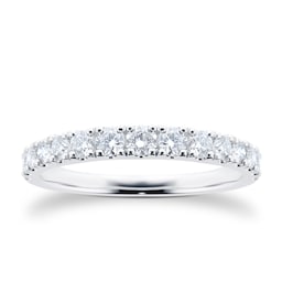 06506694 - 18ct White Gold 0.75cttw Claw Set Eternity Ring