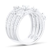 Mappin & Webb 18ct White Gold 1.39ctttw Mixed Cut Diamond Ring - Ring Size M