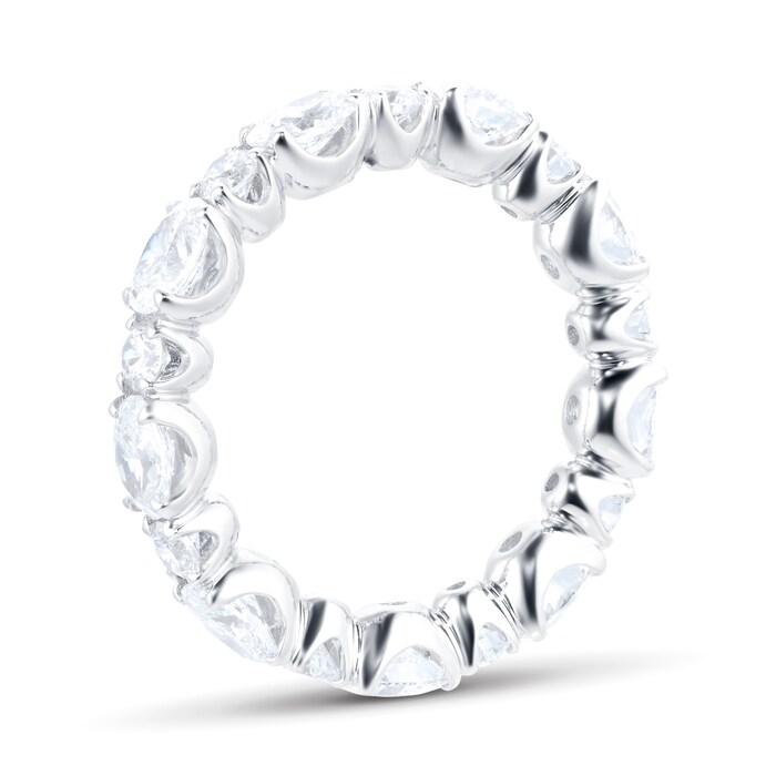 Mappin & Webb 18ct White Gold Oval & 2.94cttw Full Eternity Ring
