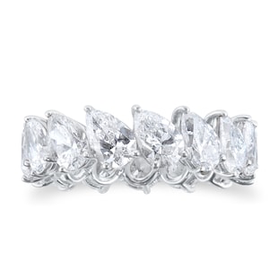 Mappin & Webb Platinum 6.06cttw Pear Cut Full Eternity Ring