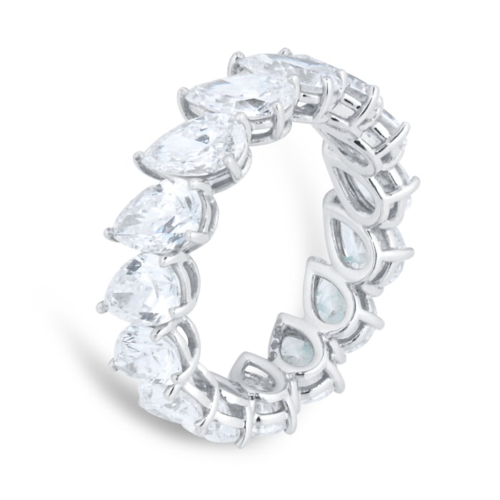 Mappin & Webb Platinum 6.06cttw Pear Cut Full Eternity Ring