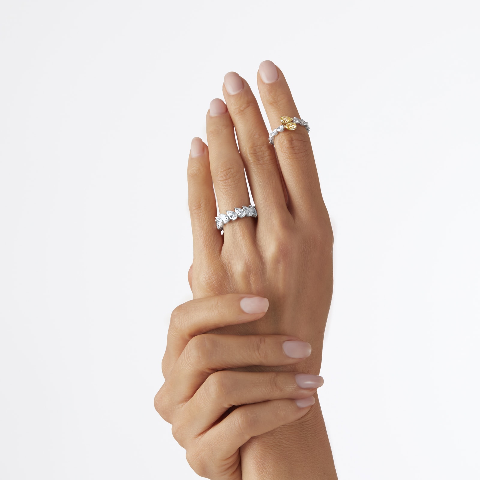 Mappin & Webb Platinum 6.06cttw Pear Cut Full Eternity Ring Mappin & Webb Platinum 6.06cttw Pear Cut Full Eternity Ring