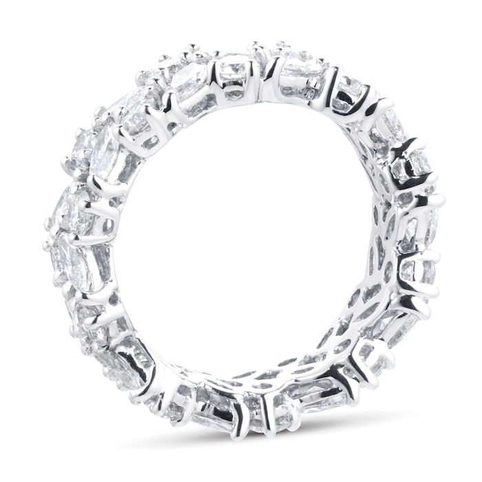 Mappin & Webb Platinum 4.40cttw Marquise and Brilliant Cut Diamond Eternity Ring - Ring Size L