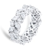Mappin & Webb Platinum 4.40cttw Marquise and Brilliant Cut Diamond Eternity Ring - Ring Size L