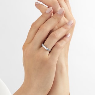 Mappin & Webb Platinum 1.77cttw Baguette & Brilliant Cut Eternity Ring