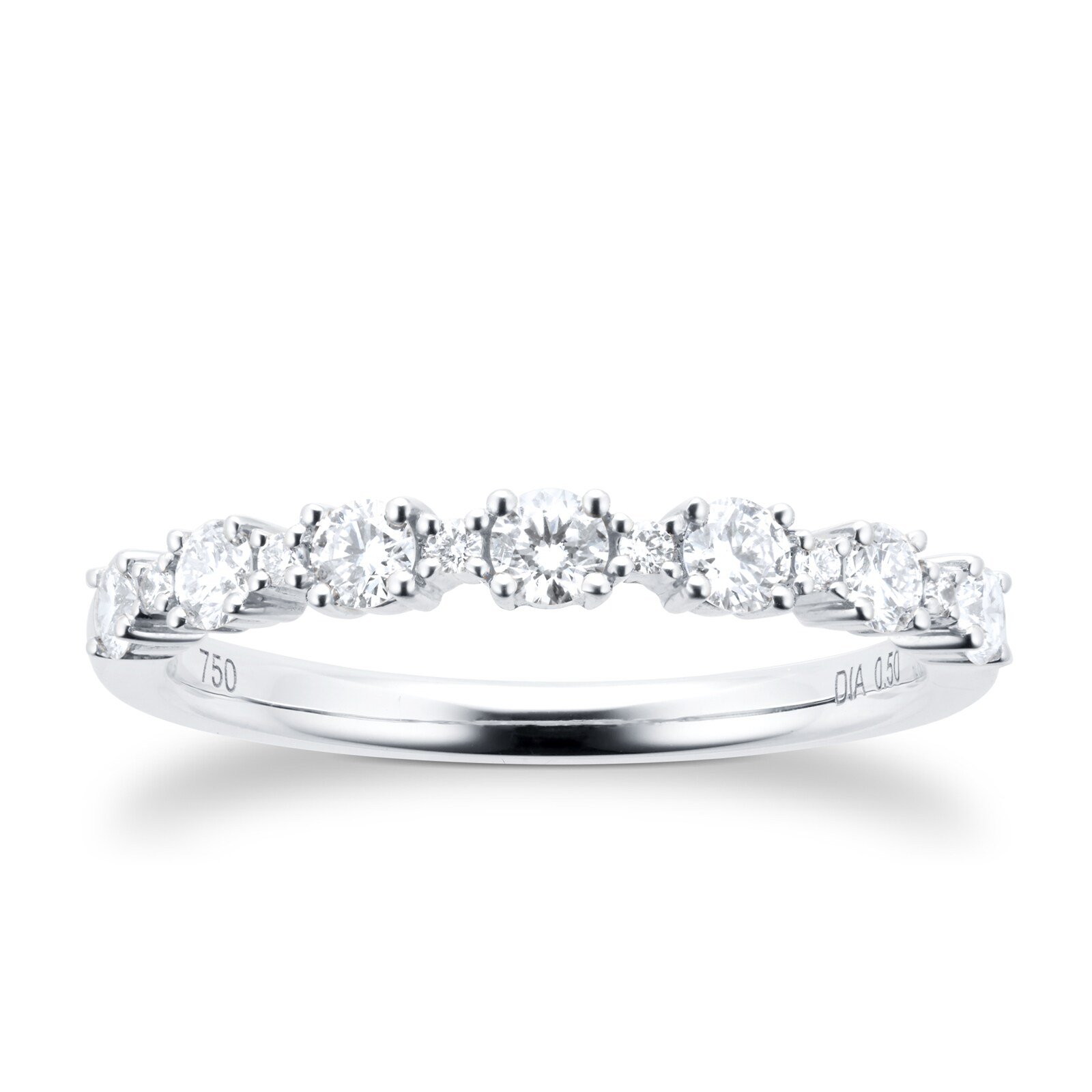 Goldsmiths 18ct White Gold Diamond Eternity Ring