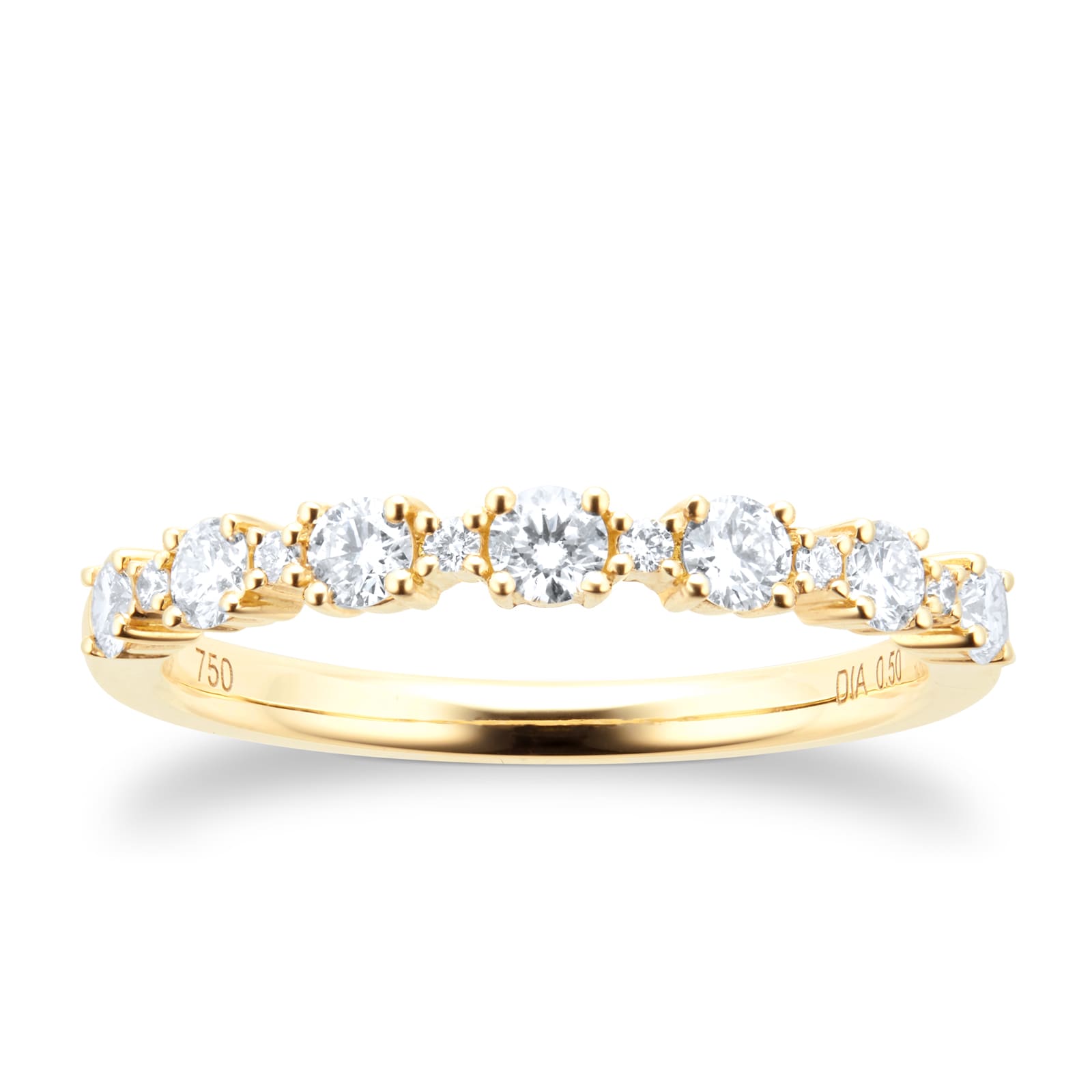 Goldsmiths 18ct Yellow Gold Diamond Eternity Ring Goldsmiths 18ct Yellow Gold Diamond Eternity Ring