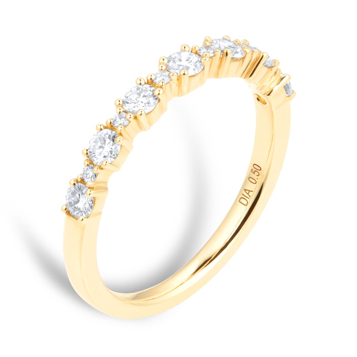 Goldsmiths 18ct Yellow Gold Diamond Eternity Ring