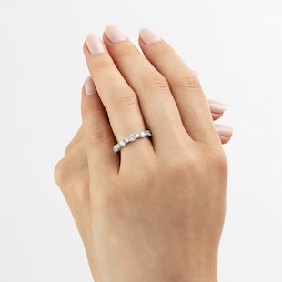 Goldsmiths 18ct White Gold 1.00cttw Diamond Eternity Ring