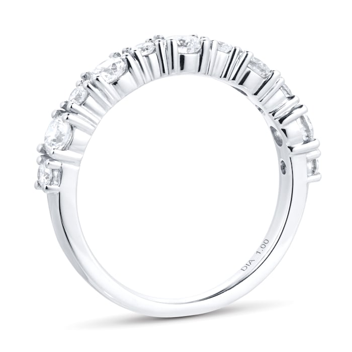 Goldsmiths 18ct White Gold Diamond Eternity Ring - Ring Size K