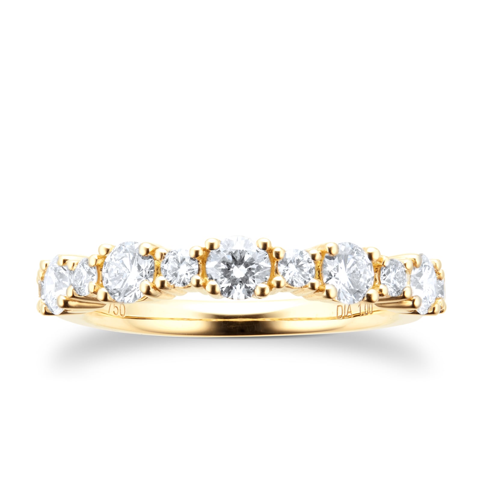 Goldsmiths 18ct Yellow Gold Diamond Eternity Ring