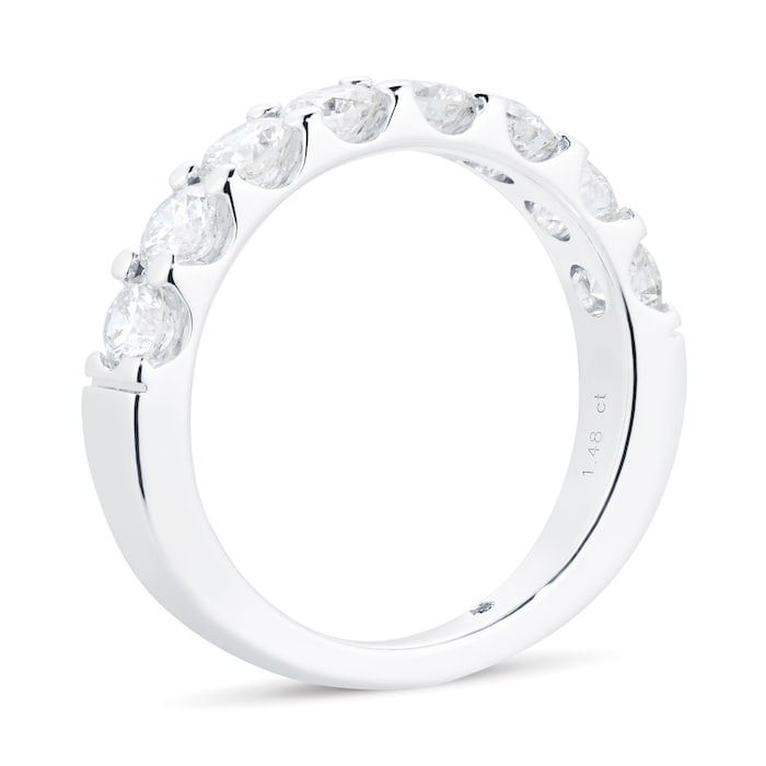 Mappin & Webb Platinum 1.48cttw Brilliant Cut Claw Set Eternity Ring