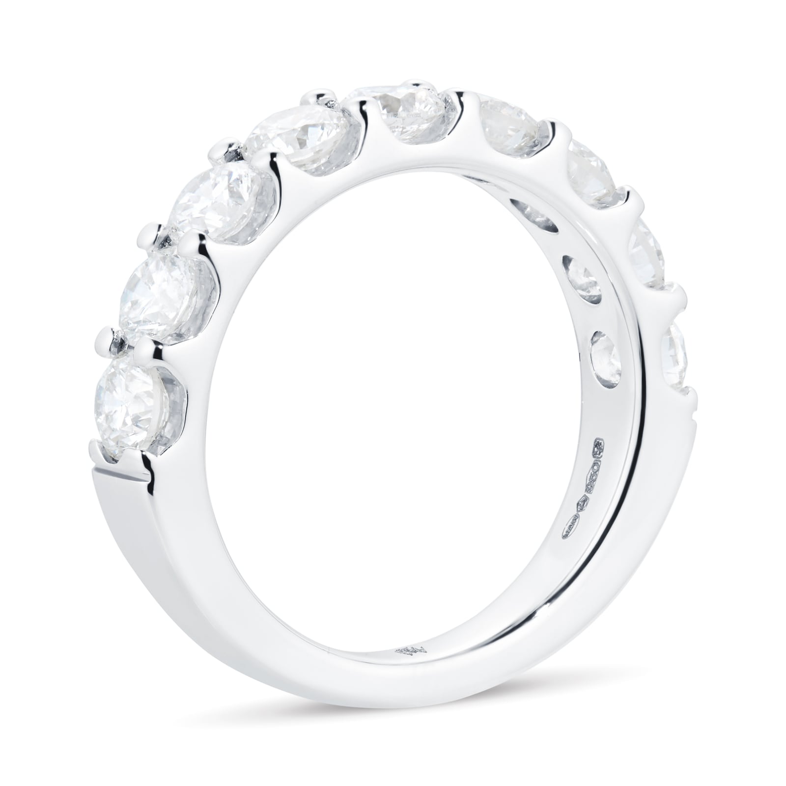 Mappin & Webb Platinum 2.12cttw Brilliant Cut Claw Set Eternity Ring