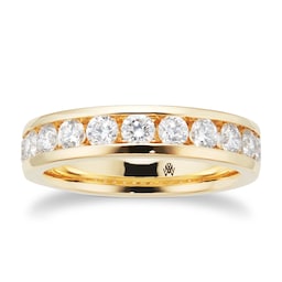 06506743 - 18ct Yellow Gold 1.00cttw Brilliant Cut Diamond Channel Set Eternity Ring