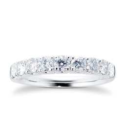 06506759 - 18ct White Gold 1.00cttw Diamond Claw Set Eternity Ring